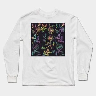 lowkey gay flower pattern Long Sleeve T-Shirt